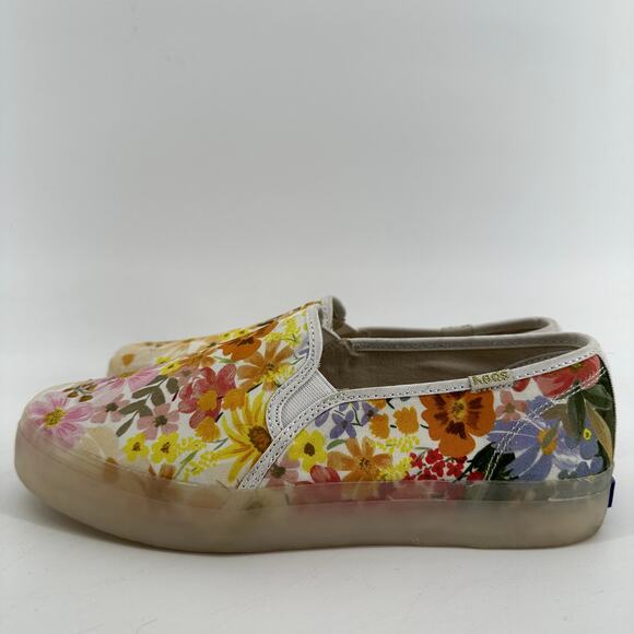 Keds x Rifle Paper Co Double Decker Sneaker Slip-On Floral Softerra Marguerite 8 - Picture 4 of 8